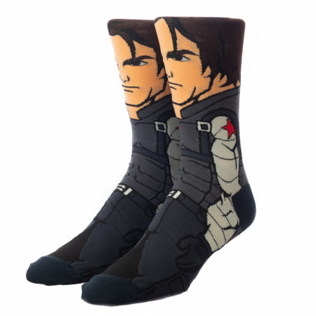Marvel The Winter Soldier 360 Character Collection Crew Socks